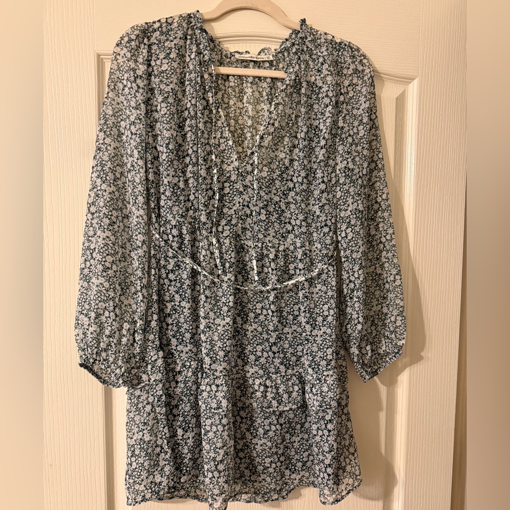 Abercrombie & Fitch Green Floral Blouse